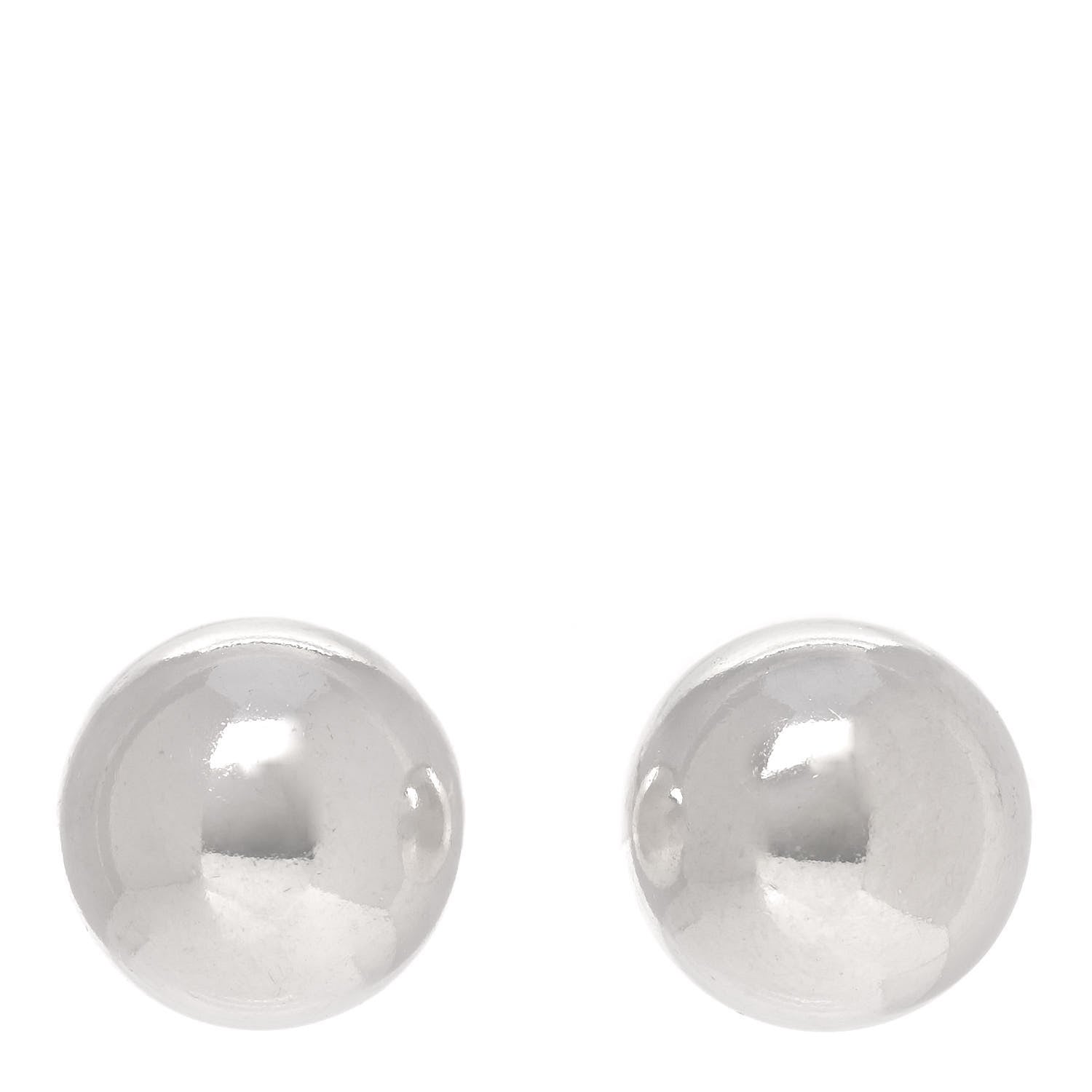 Tiffany Sterling Silver 14mm HardWear Ball Earrings 1 of 4