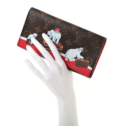 Louis Vuitton Monogram 2017 Christmas Animation Sarah Wallet 2 of 7