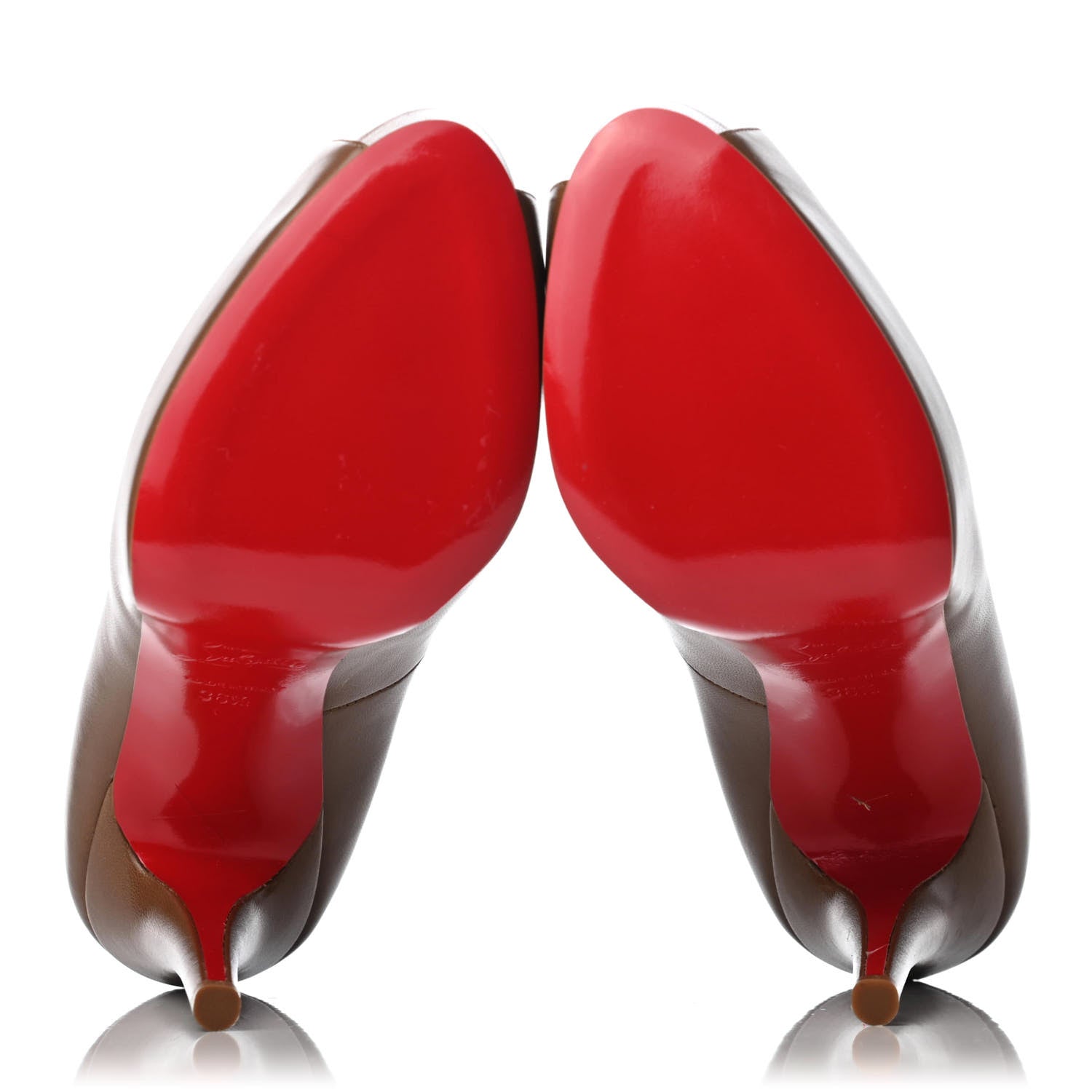 Christian Louboutin Nappa Very Prive 120 Pumps 36.5 Brown 5 of 9