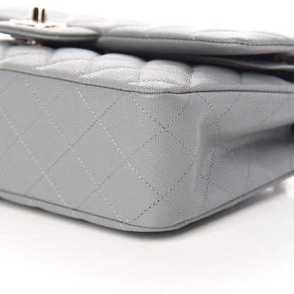 Chanel Caviar Quilted Medium Double Flap Grey 9 of 10