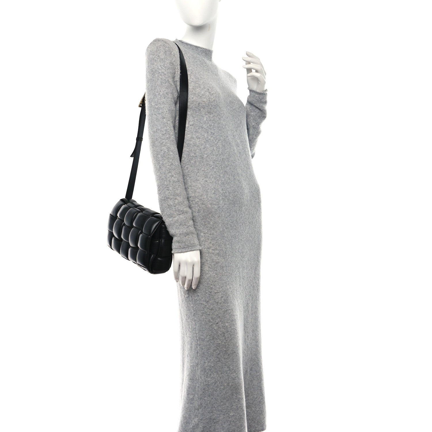 Bottega Veneta Nappa Maxi Intrecciato Padded Cassette Crossbody Bag Black 2 of 8