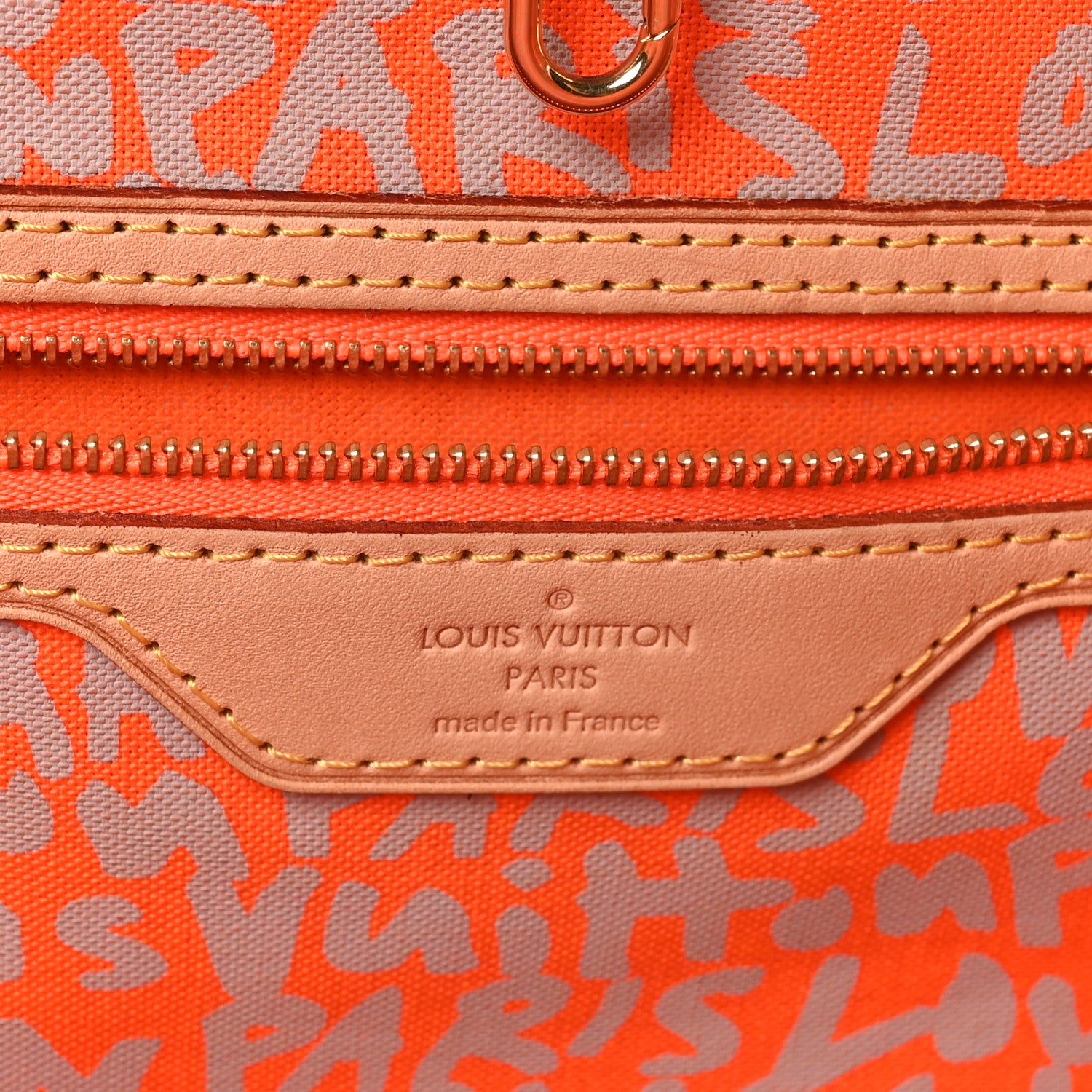 Louis Vuitton Monogram Graffiti Neverfull GM Orange 6 of 10