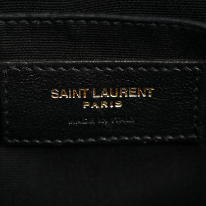 Saint Laurent Calfskin Matelasse Monogram Lou Camera Bag Black 6 of 13