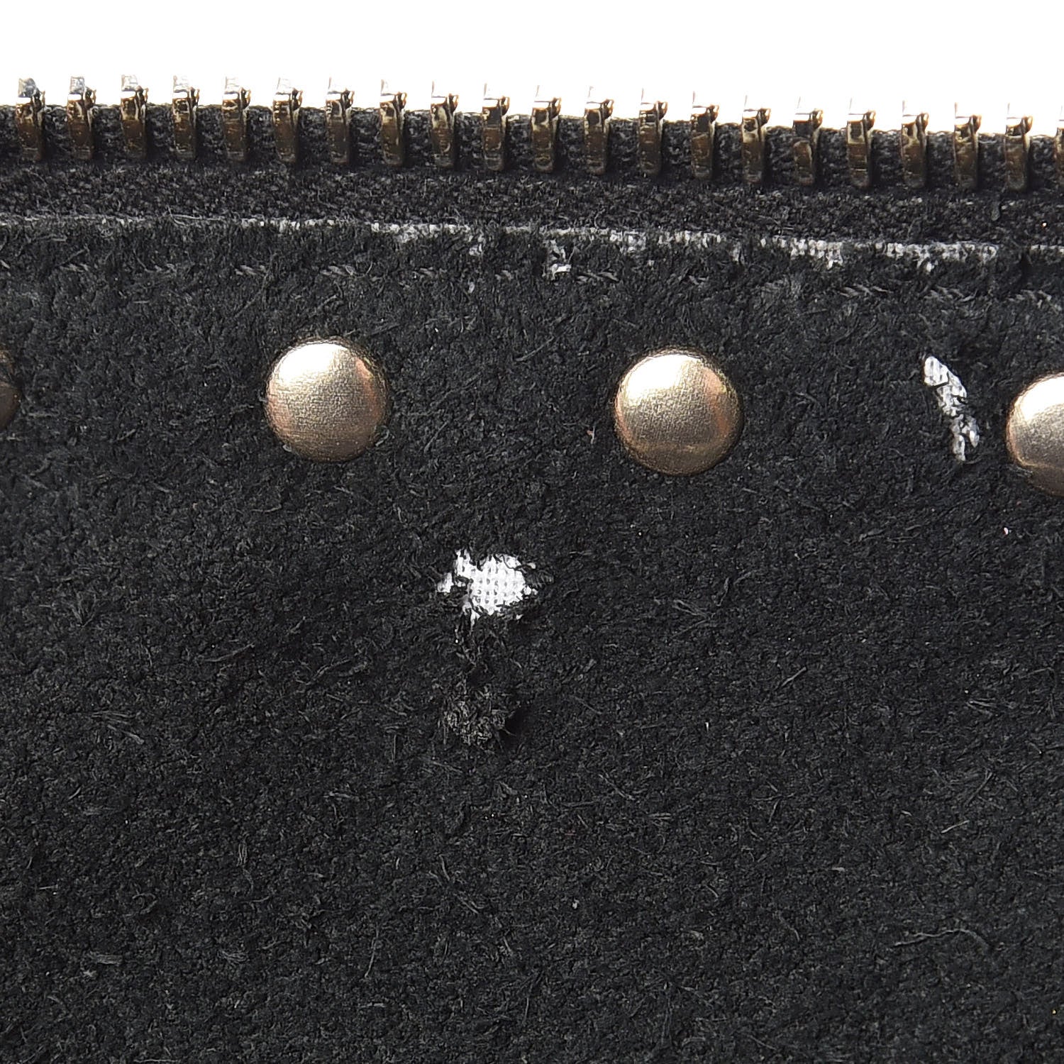 Valentino Garavani Pebbled Calfskin Large Rockstud Zip Pouch Black 9 of 12