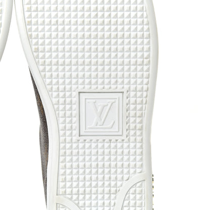Louis Vuitton Calfskin Monogram LV Black Heart Sneakers 40 Cacao 6 of 10