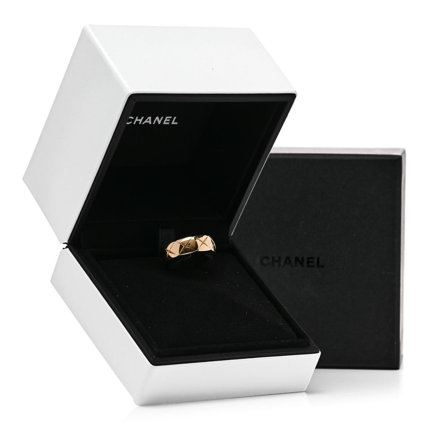 18K Beige Gold Small Coco Crush Ring 53 6.5