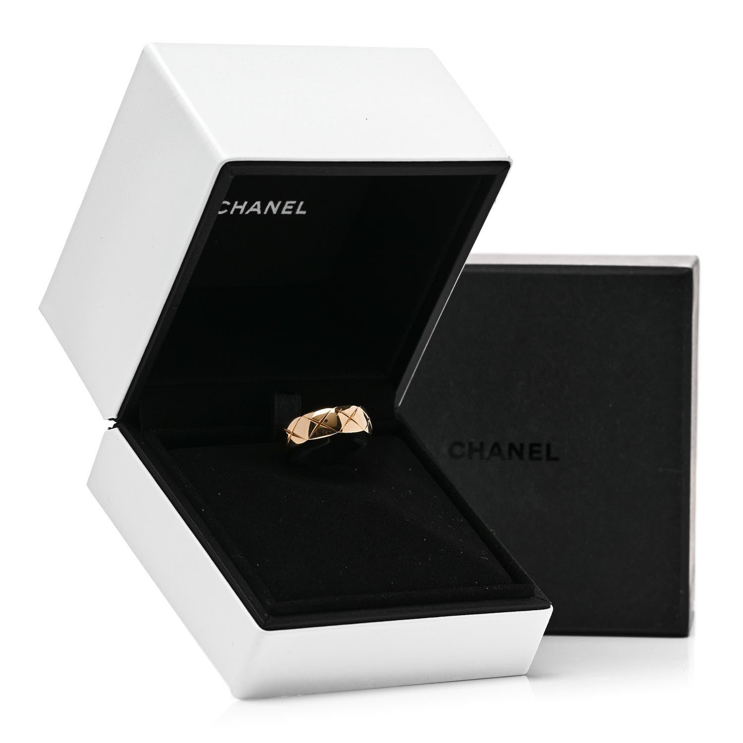 Chanel 18K Beige Gold Small Coco Crush Ring 53 6.5 6 of 6