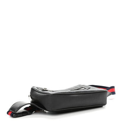 Gucci Soft GG Supreme Monogram Web Belt Bag Black Grey 4 of 10