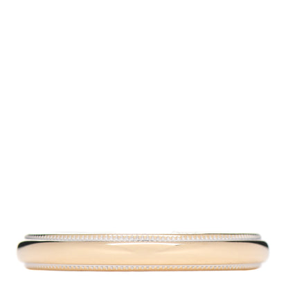 Tiffany 18K White Yellow Gold 3mm Classic Milgrain Wedding Band Ring 50 5.5 3 of 4