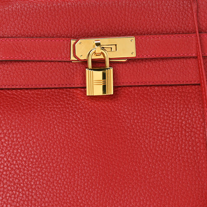 Hermes Taurillon Clemence Kelly Retourne 35 Rouge Casaque 8 of 10