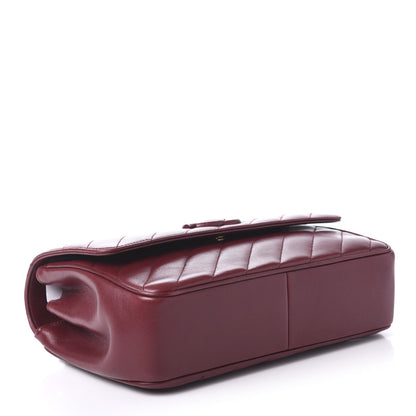 Chanel Lambskin Quilted Jumbo Coco Vintage Flap Burgundy 4 of 11