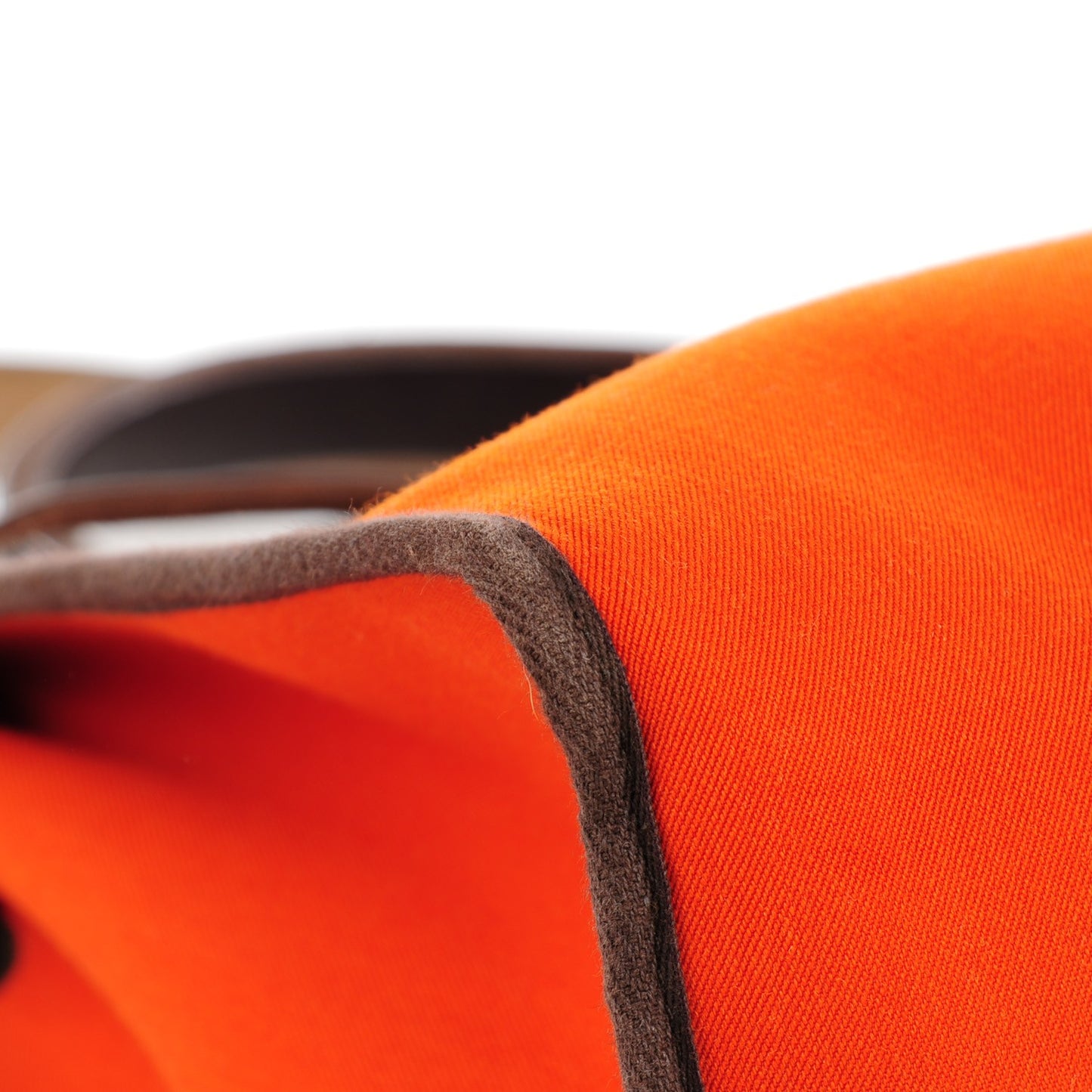 Toile Vache Calfskin Herbag 30 PM Orange Red