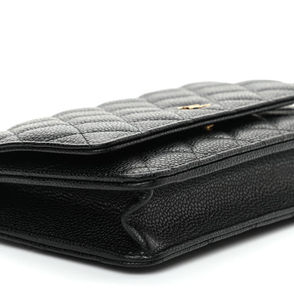 Chanel Caviar Quilted Wallet On Chain WOC Black 9 of 10