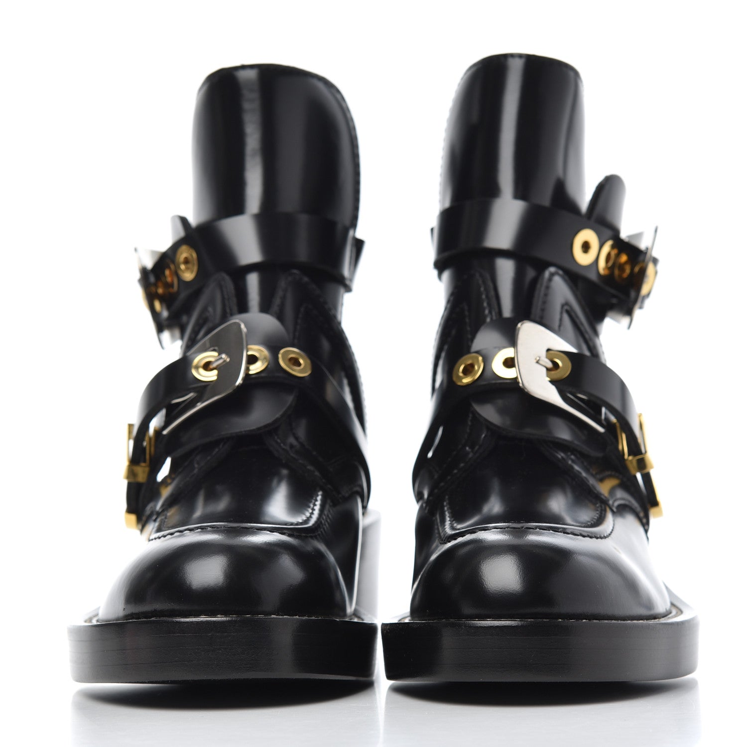Balenciaga Brushed Calfskin Ceinture Ankle Boots 38 Black 2 of 7