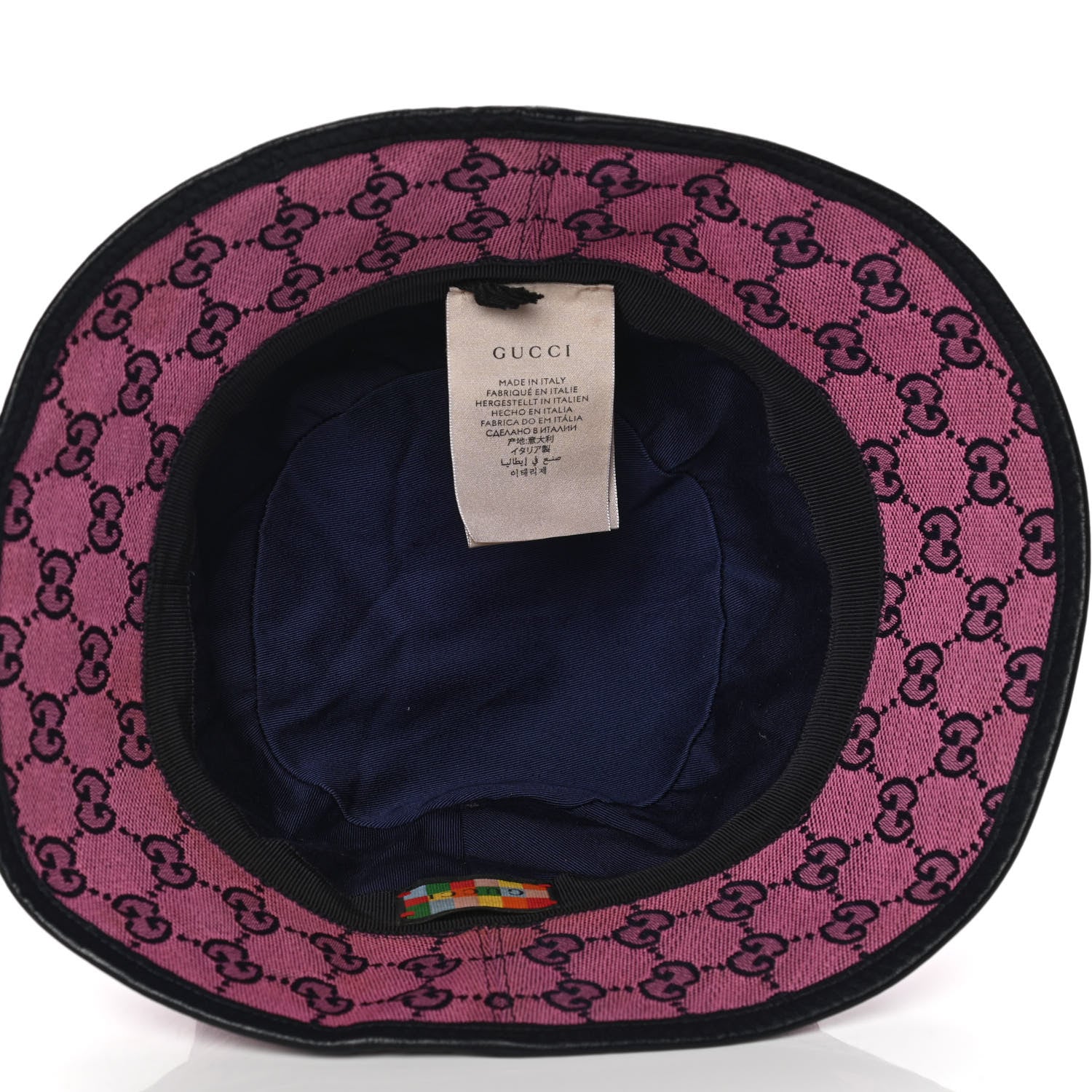 Gucci Canvas Monogram Fedora L Pink Blue 6 of 8