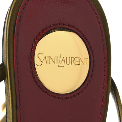 Saint Laurent Crepe Satin Opyum 110 Sandals 38.5 Cuba Gold 8 of 9