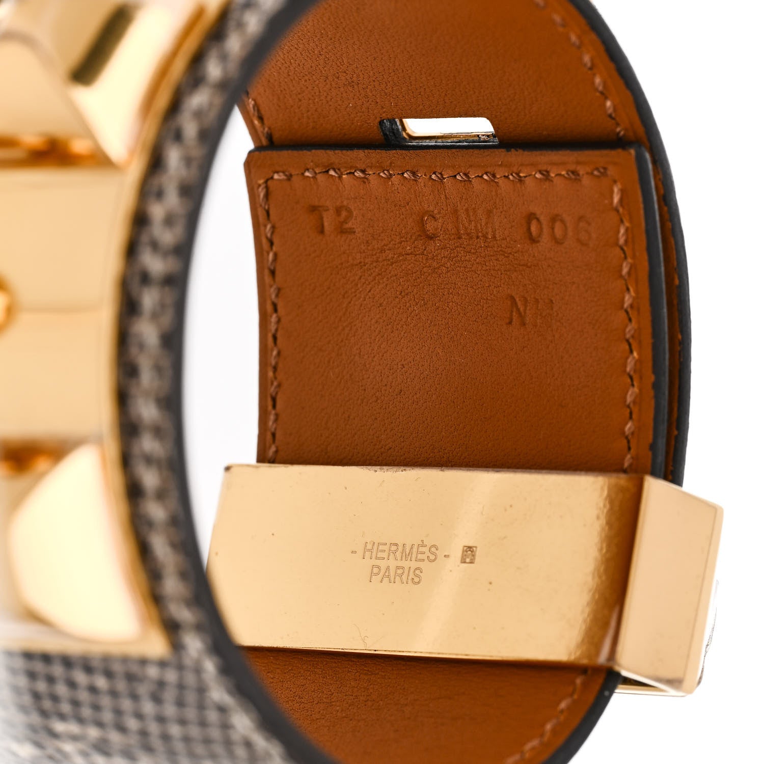 Hermes Lizard Collier De Chien CDC Bracelet T2 Ombre 3 of 4