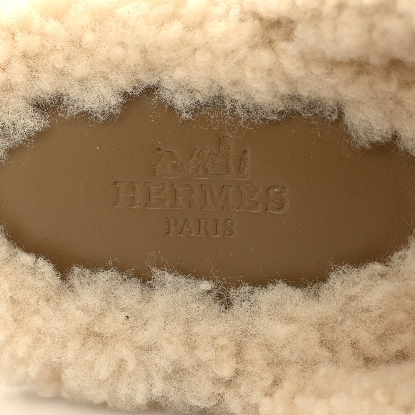 Suede Goatskin Woolskin Carlotta Mules 35 Beige Gobi