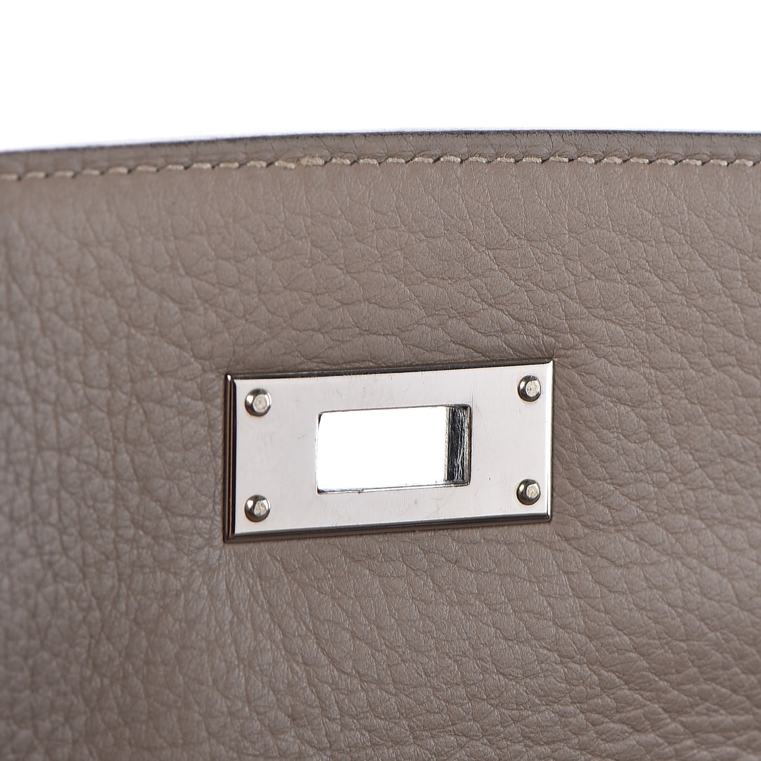 Hermes Taurillon Clemence Tri-color Kelly Retourne 35 Graphite Gris Tourterelle Gris Clair 18 of 36