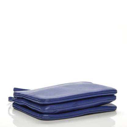 Celine Lambskin Small Trio Crossbody Bag Violet Blue 4 of 9