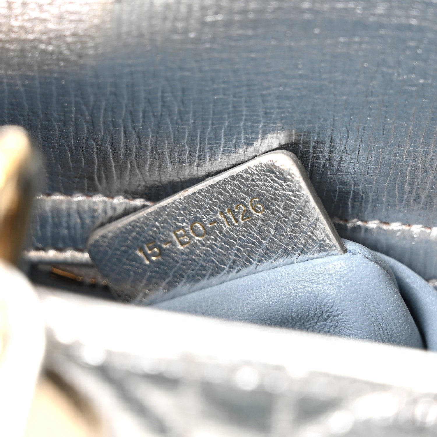 Christian Dior Metallic Grained Calfskin Cannage Mini Lady Dior Silver 7 of 10