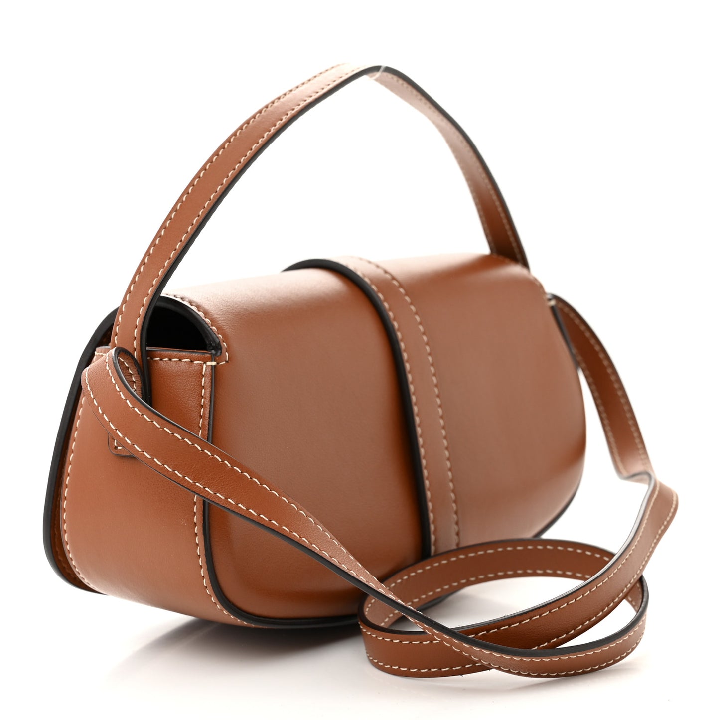 Smooth Calfskin Tabou Clutch On Strap Tan