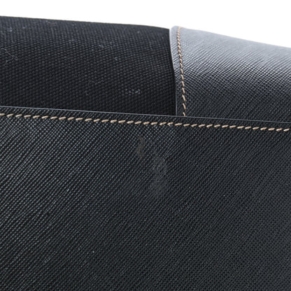 Prada Canapa Saffiano Shoulder Bag Black 7 of 7