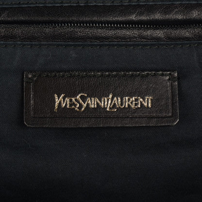Saint Laurent Textured Patent Medium Easy Sac Navy 6 of 8