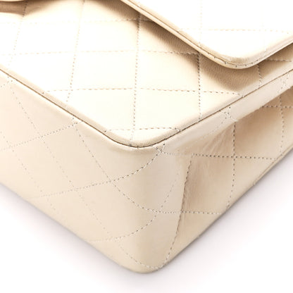 Chanel Lambskin Quilted Medium Double Flap Beige 11 of 11