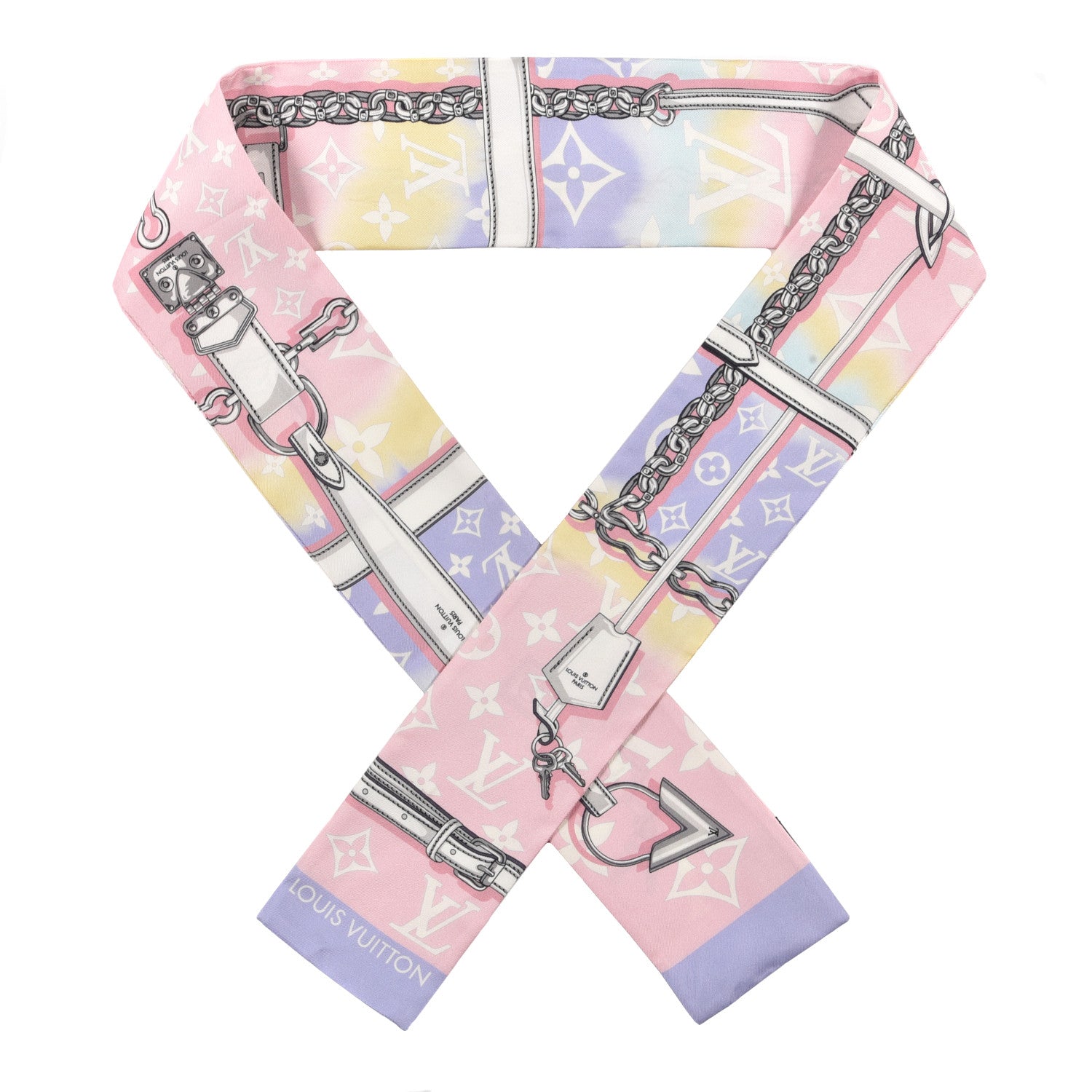 Louis Vuitton Silk Monogram Escale Confidential Bandeau Pink 1 of 3
