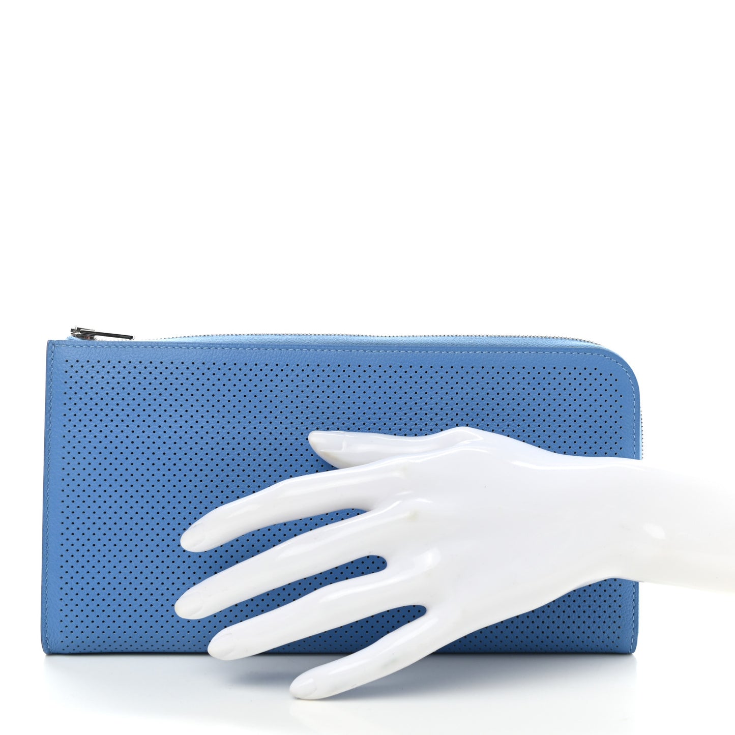 Evercolor Perforated Large Remix Voyage Wallet Bleu Paradis