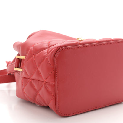 Versace Nappa Quilted Medusa Bucket Bag Red 8 of 11