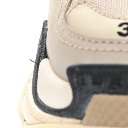 Balenciaga Fabric Mesh Womens Triple S Sneakers 36 Beige Black 9 of 11