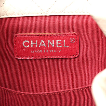 Chanel Aged Calfskin Quilted Small Gabrielle Backpack Black White 6 of 10