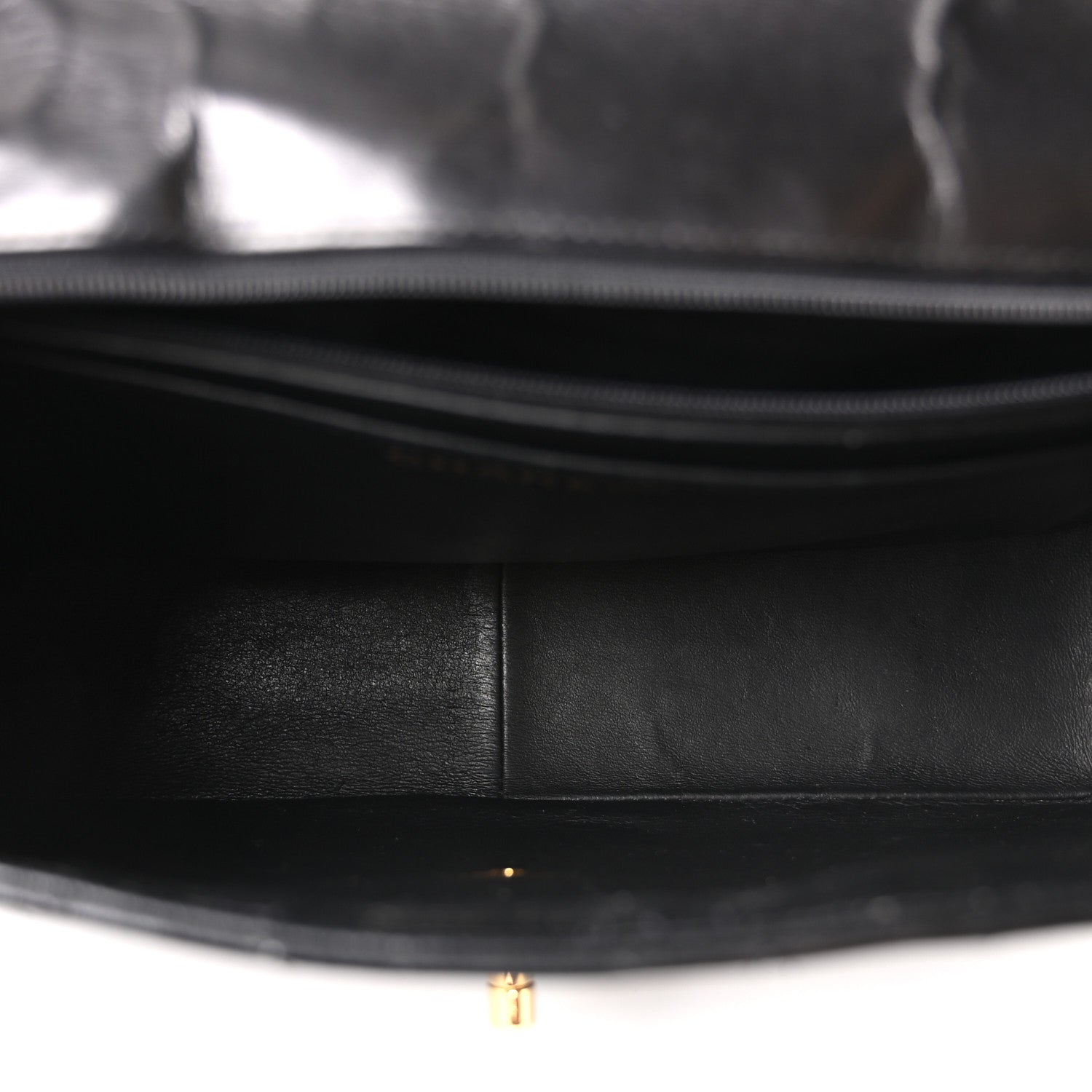 Chanel Lambskin Quilted XL Jumbo Single Flap Black 6 of 11