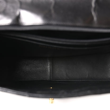 Chanel Lambskin Quilted XL Jumbo Single Flap Black 6 of 11