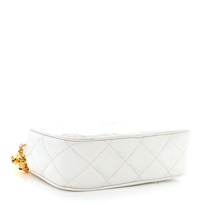 Chanel Lambskin Quilted Tassel Camera Bag White 4 of 12