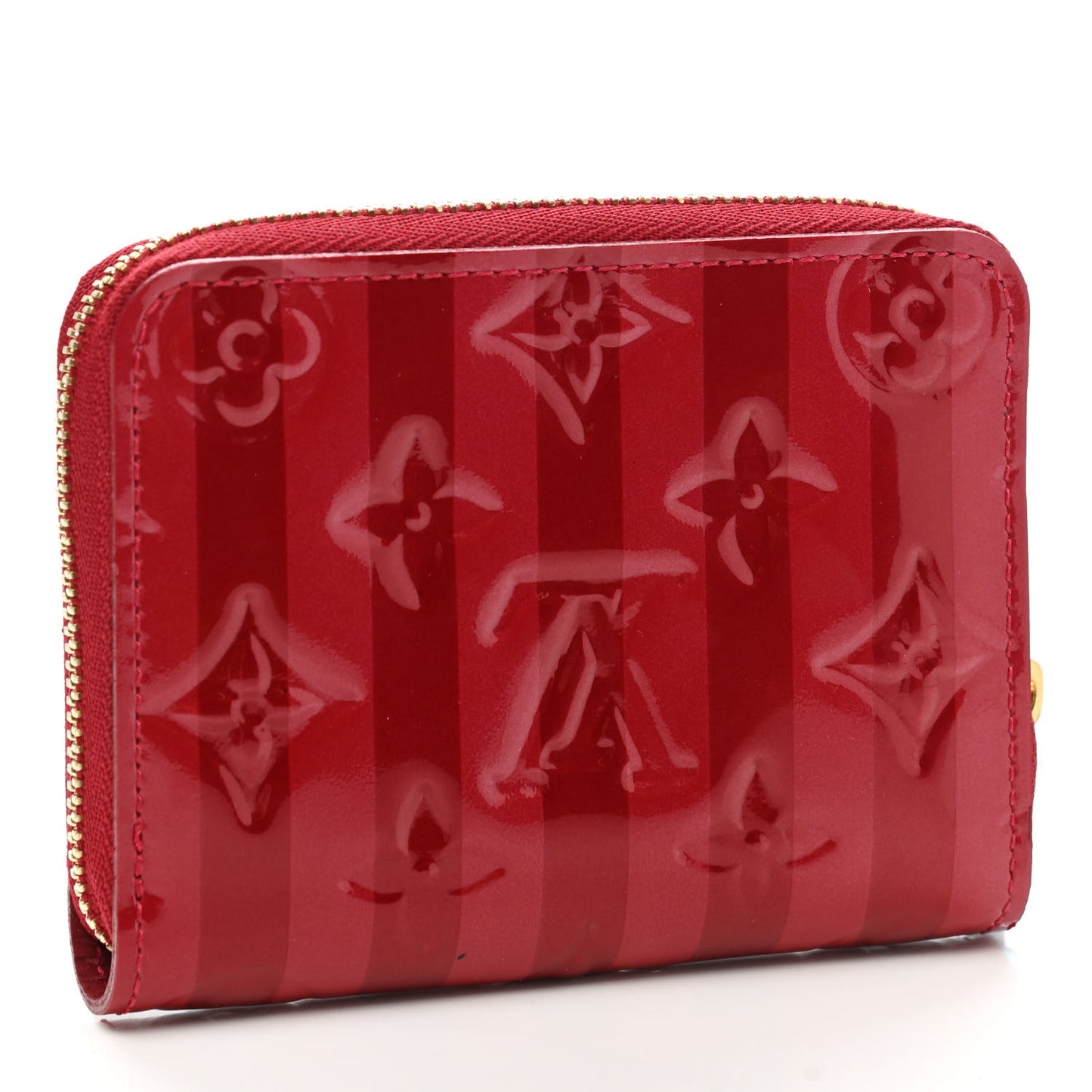 Vernis Rayures Zippy Coin Purse Pomme D'Amour