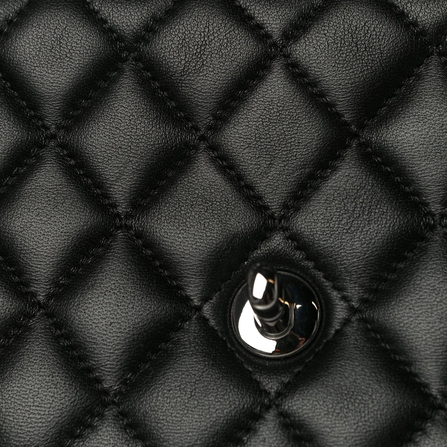 Chanel Lambskin Quilted Mini Rectangular Flap Black 13 of 15