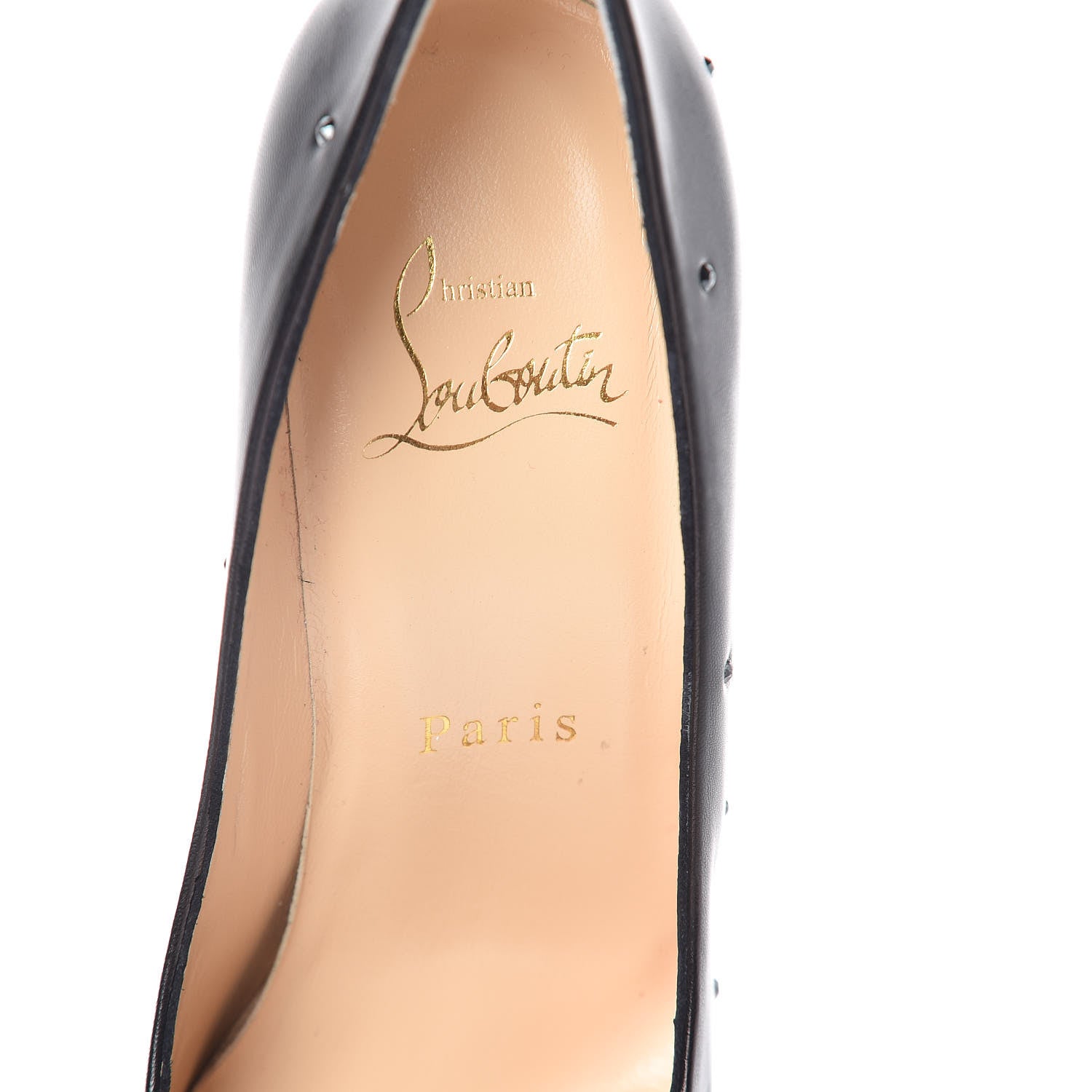 Christian Louboutin Kid Degrastrasss 100 Pumps 35.5 Hematite Black 6 of 9