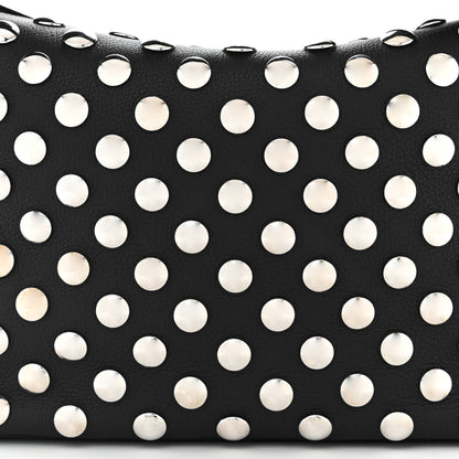 Khaite Pebbled Sport Calfskin Studded Elena Black 7 of 10