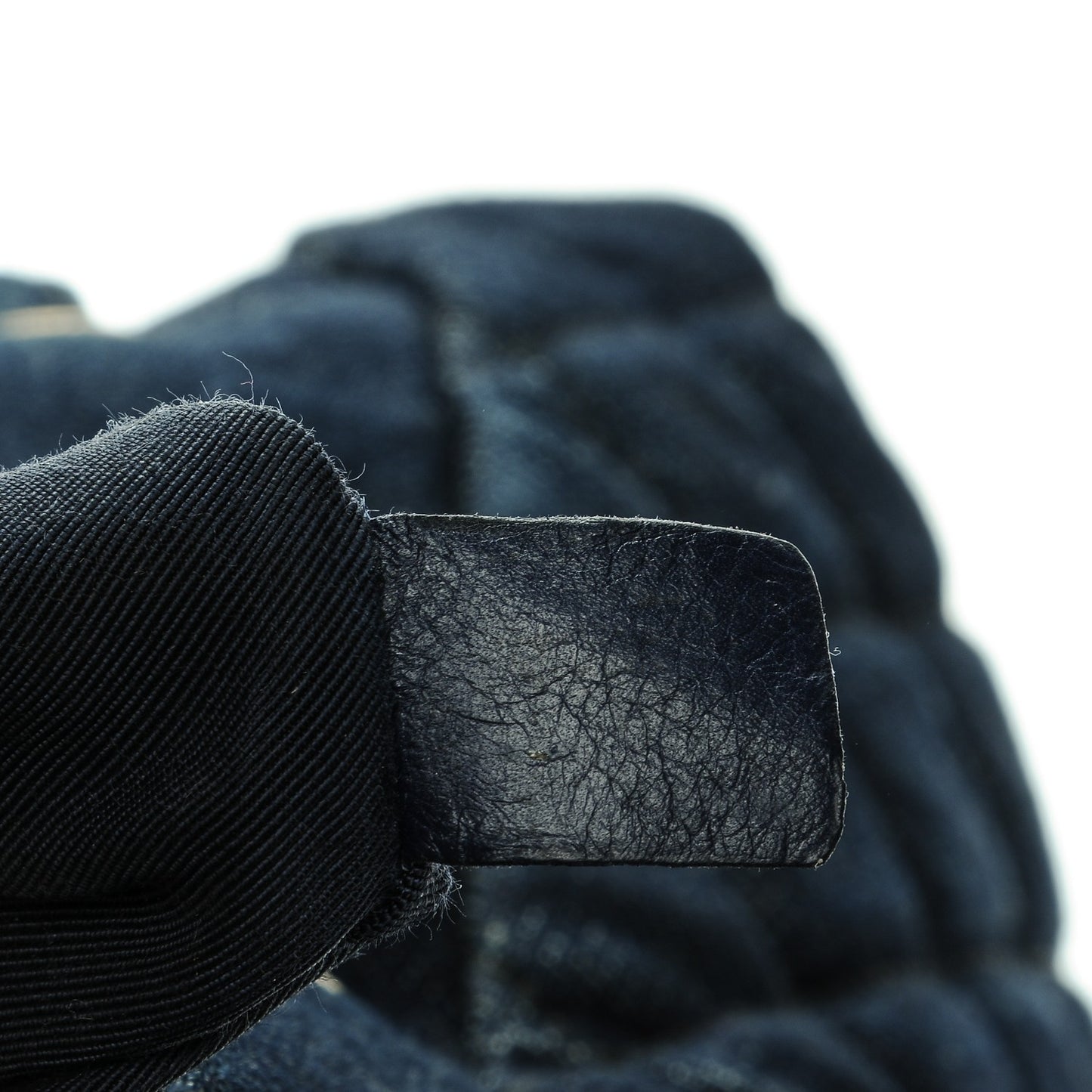 Washed Denim Quilted Large Urban Spirit Backpack Dark Blue