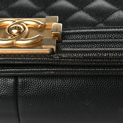 Chanel Caviar Quilted Medium Boy Flap Black 10 of 10