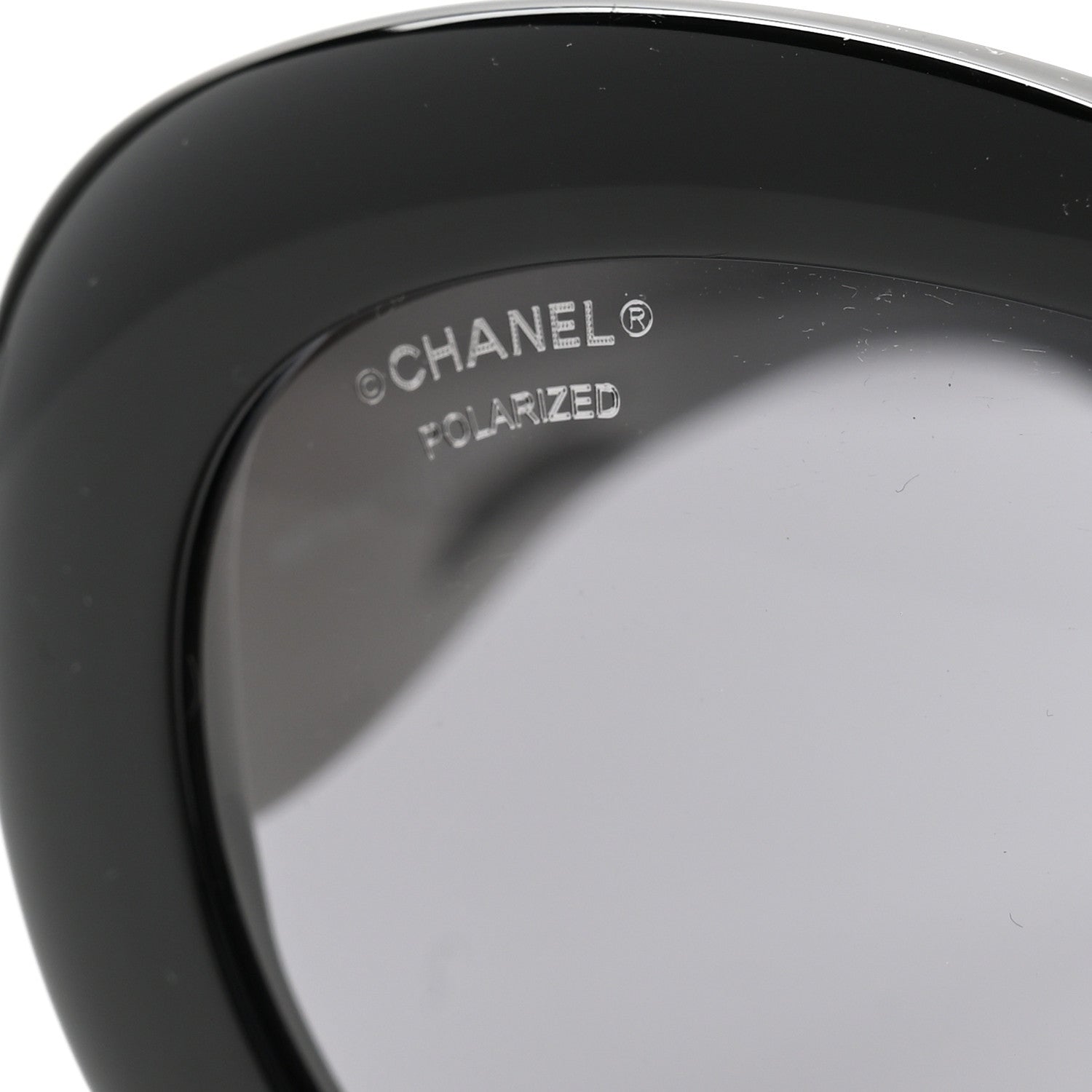Chanel Acetate Polarized Oval CC Sunglasses 5469-B-A Black 7 of 8
