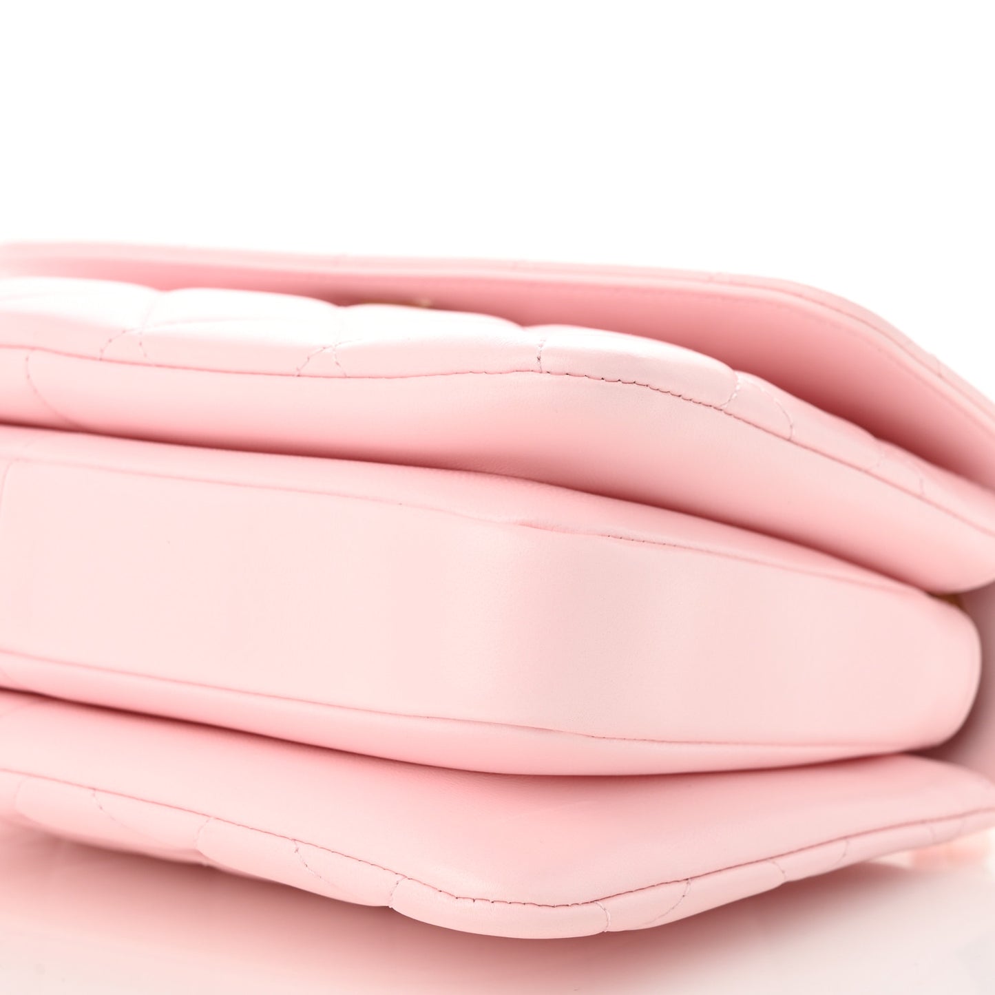 Lambskin Quilted Small Trendy CC Flap Dual Handle Bag Light Pink