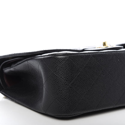 Chanel Caviar Quilted Jumbo Double Flap Black 6 of 10