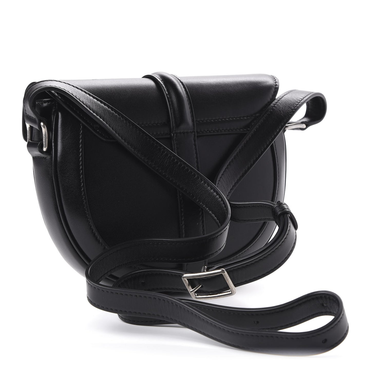 Satinated Calfskin Besace Small 16 Black