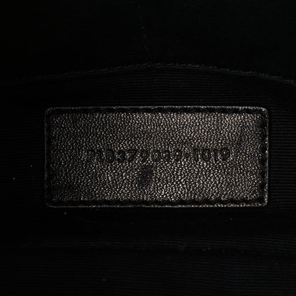 Saint Laurent Calfskin Matelasse Chevron Monogram Zip A4 Pouch Cork 7 of 12