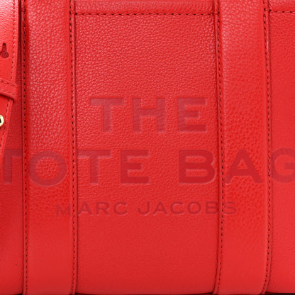 Marc Jacobs Grained Calfskin Small The Tote Bag Red 9 of 11