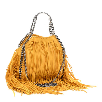 Stella McCartney Shaggy Deer Fringe Mini Falabella Tote Sun 3 of 9